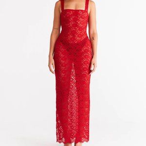 Susamusa Roya Dress - Scarlet Red